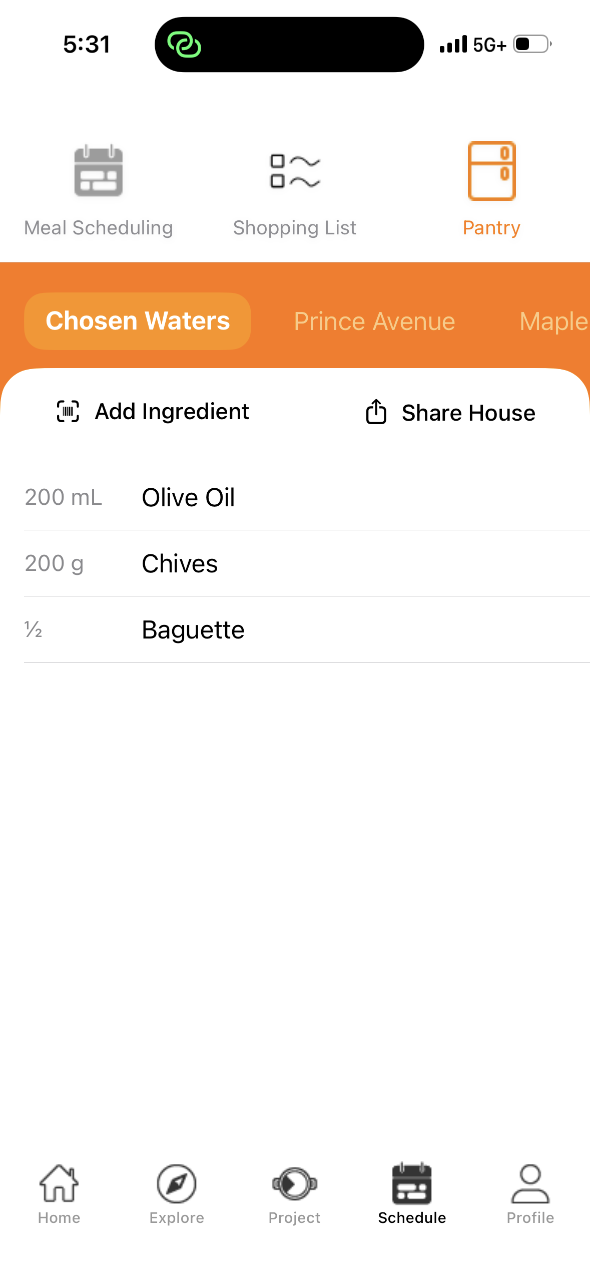 Shopping list